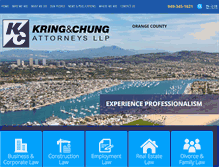 Tablet Screenshot of kringandchung.com